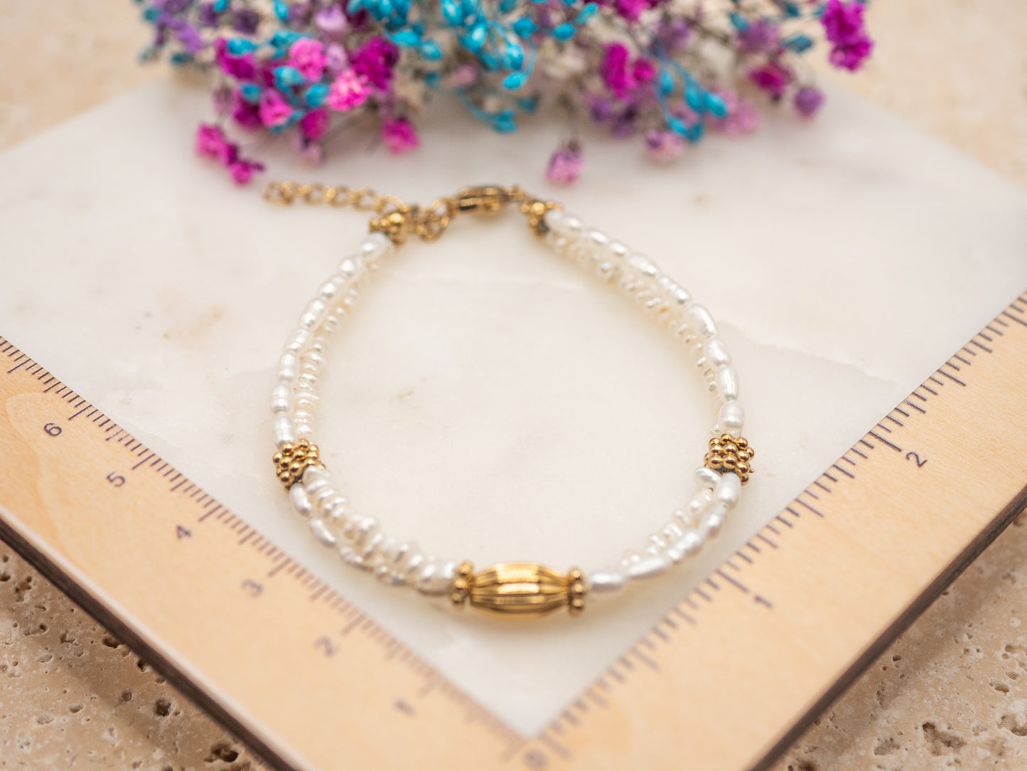 Bracelet Perles Ambrées