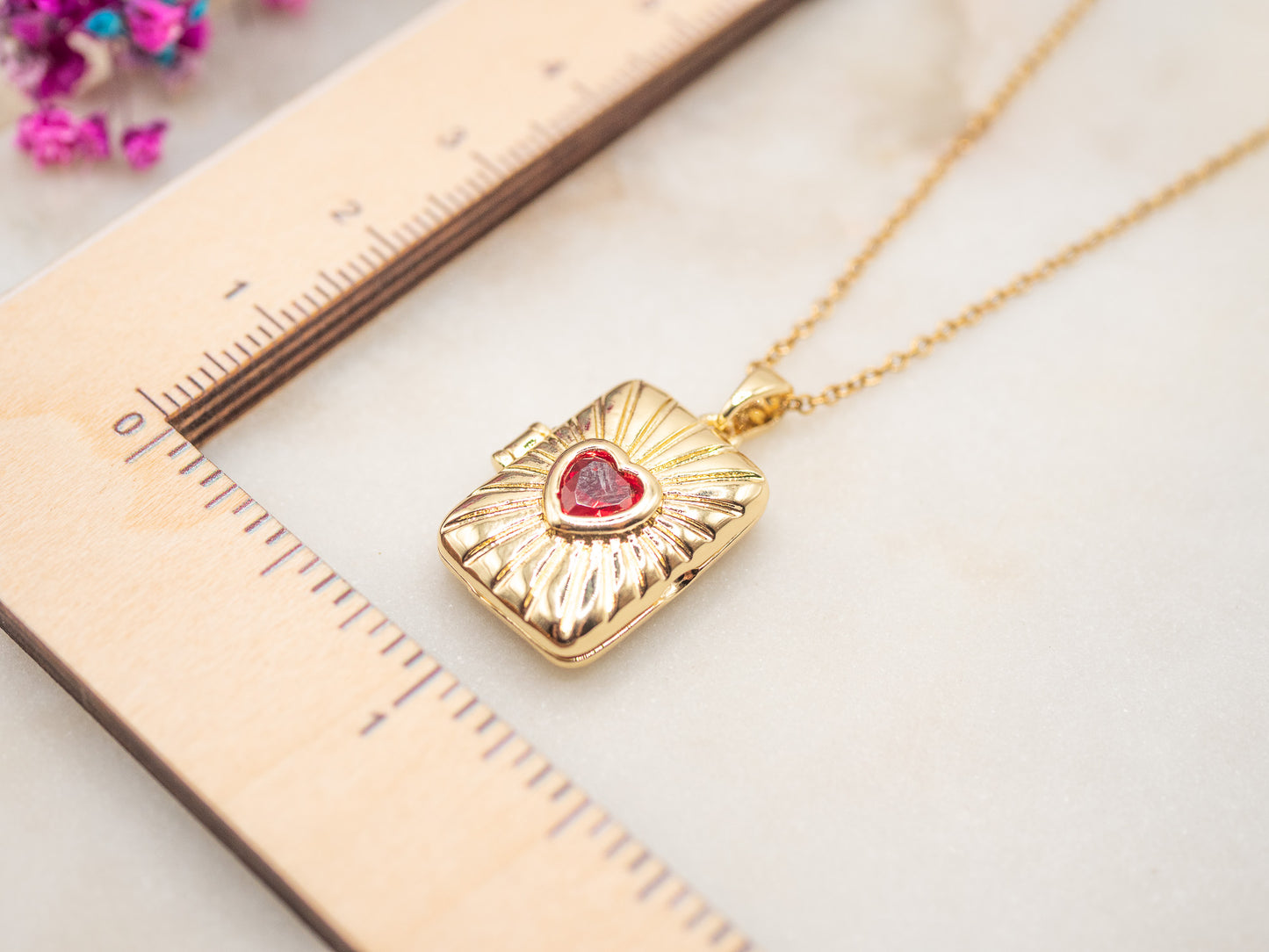 Collier Cœur Grenadine
