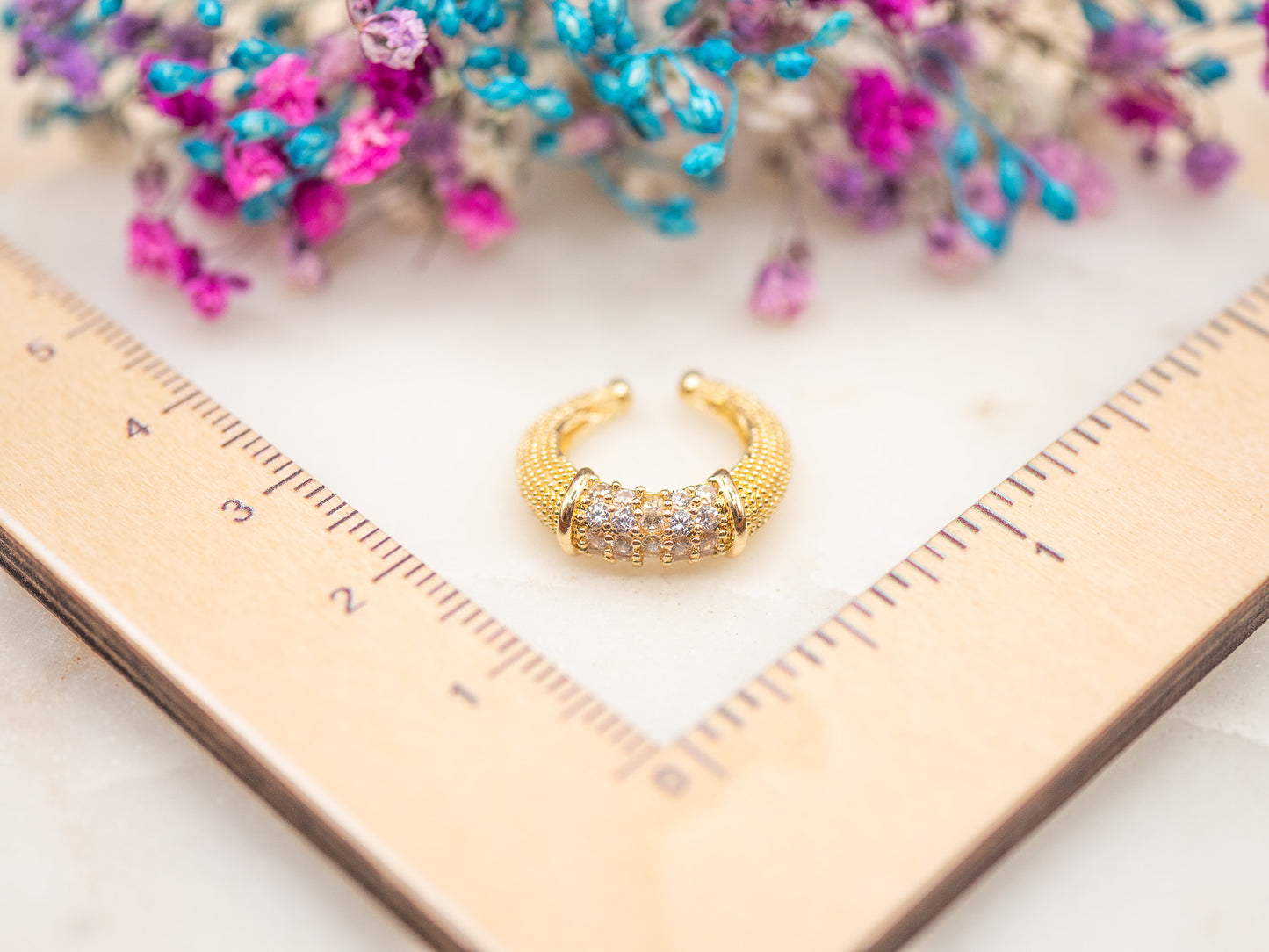 Boucle d'oreille unique Éclat Sablé