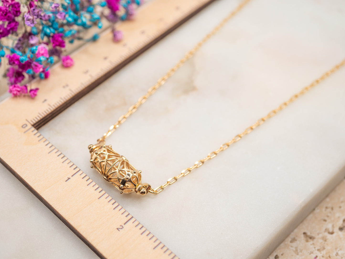 Collier Lanterne Dorée