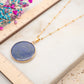Collier Disque Azur