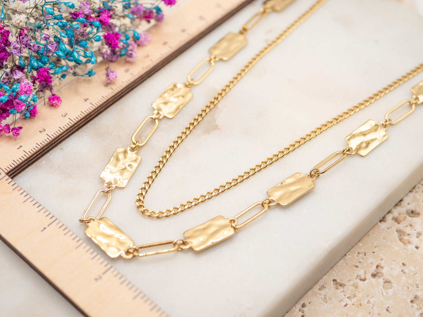 Collier Maillons Vanille
