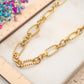 Collier Maille Bronzée