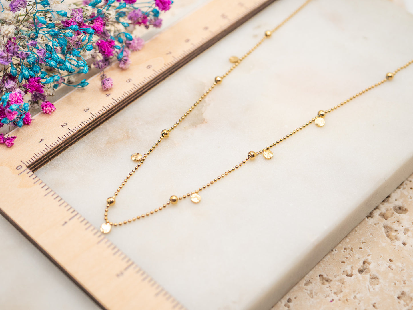 Collier Confetti Doré