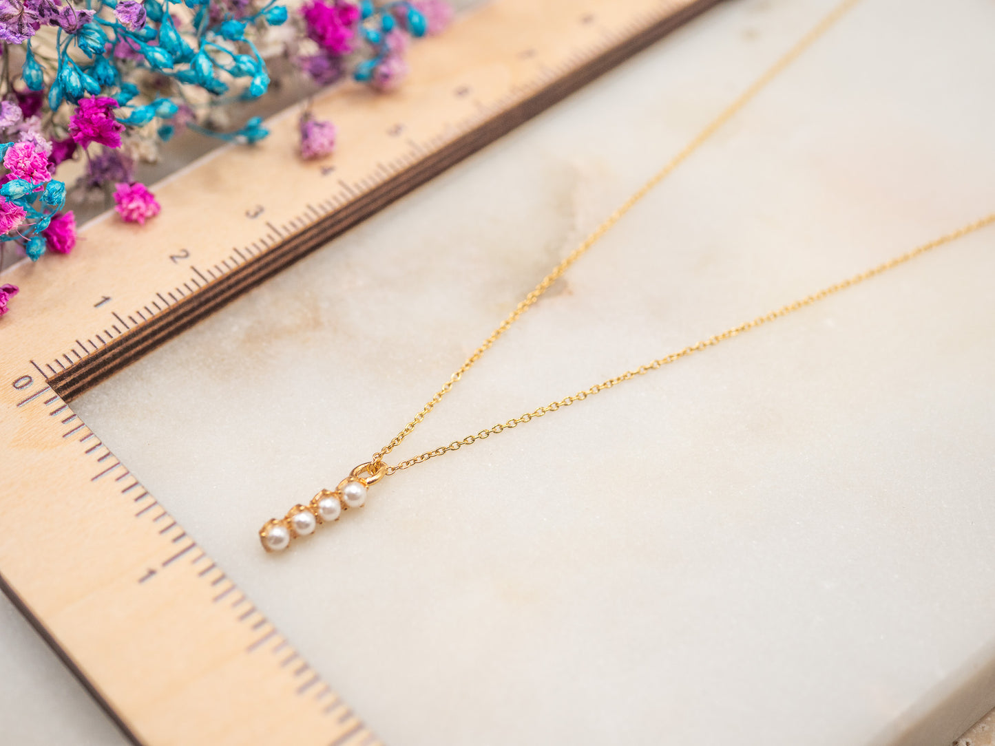 Collier Perles Miel