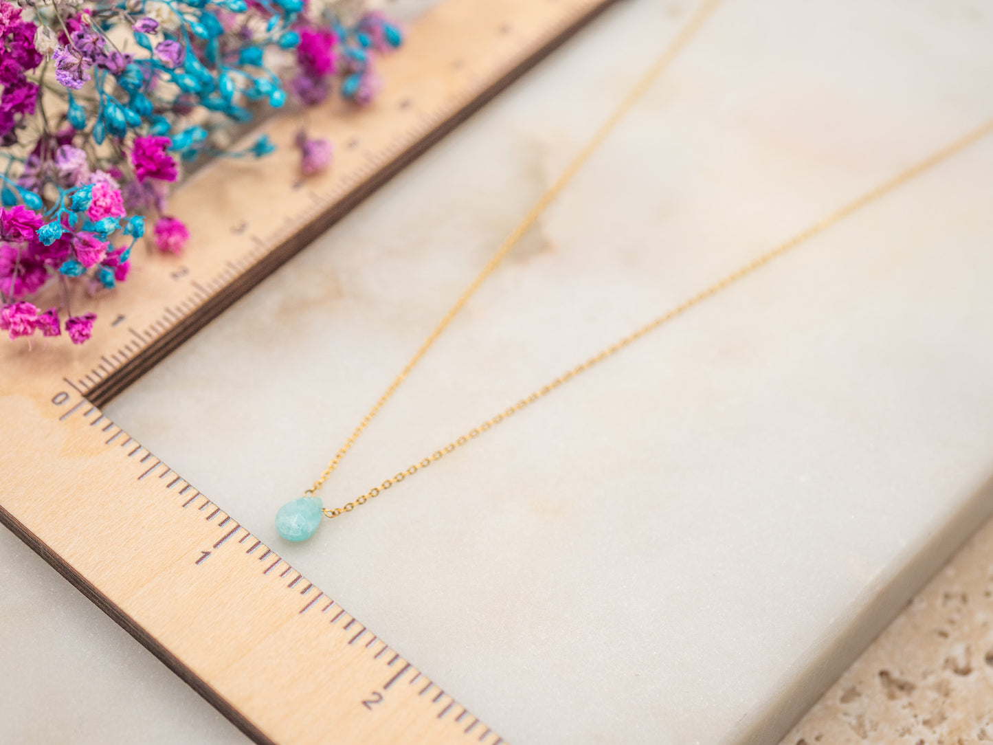 Collier Goutte Azur