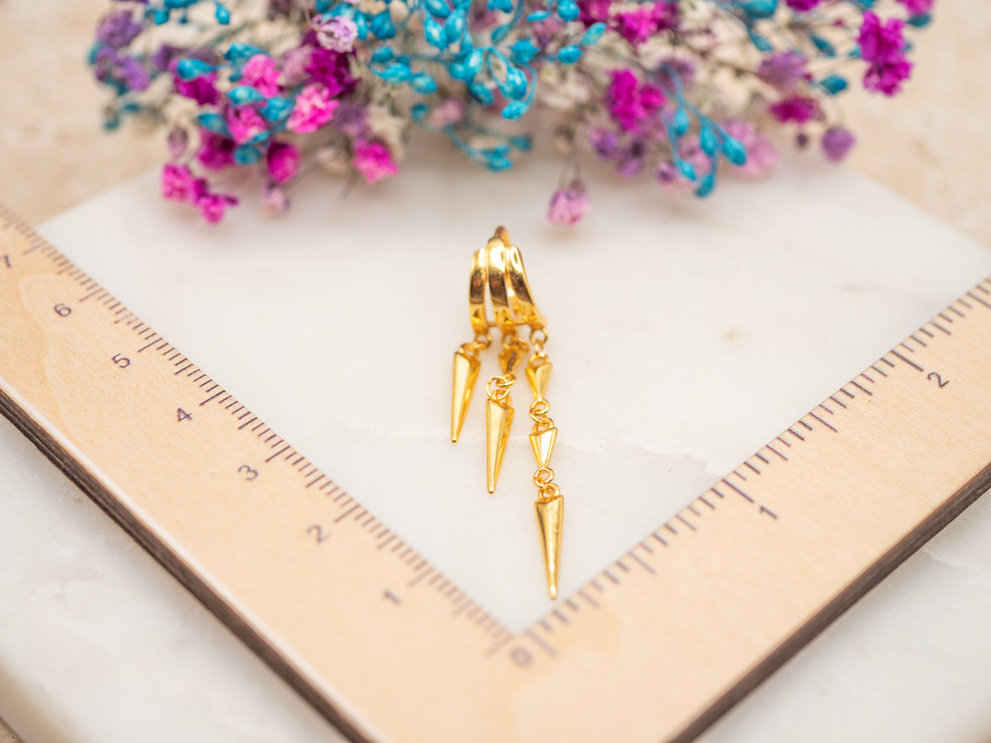 Boucles d'oreilles Flèches Dorées