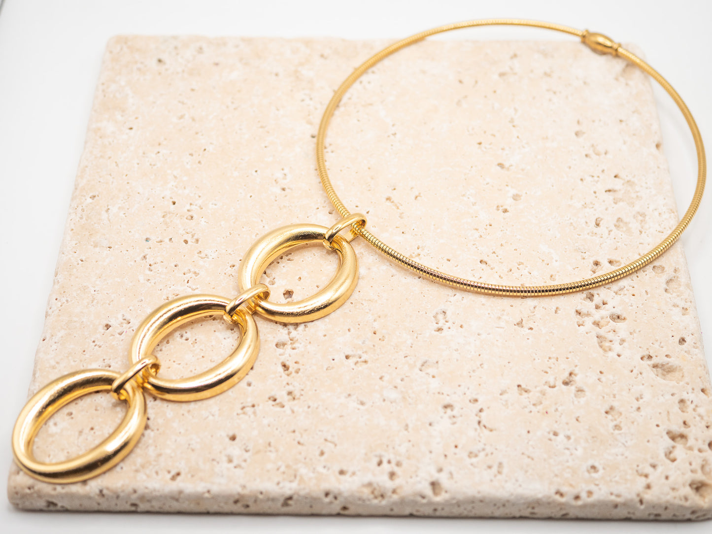 Collier Anneaux Dorés