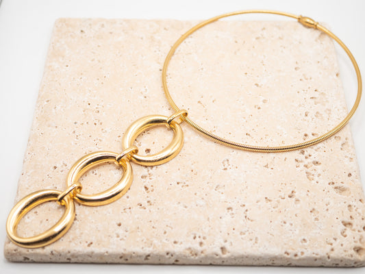 Collier Anneaux Dorés