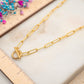 Collier Verrou Doré