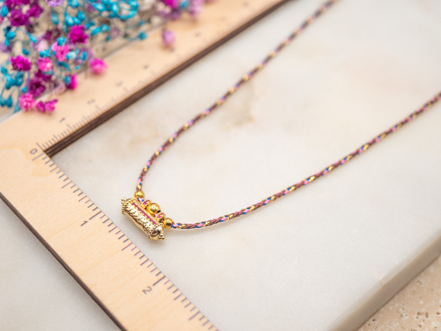 Collier Talisman Rosé