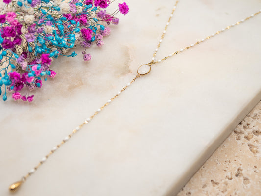 Collier Halo Nacré