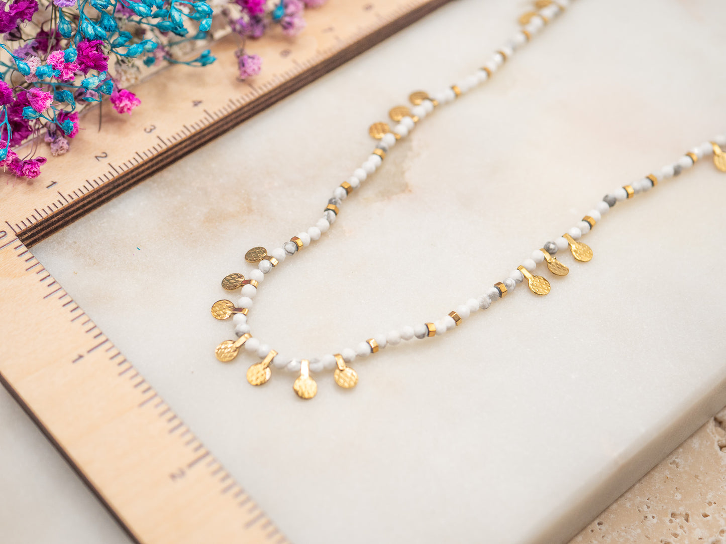Collier Piécettes Ivoire