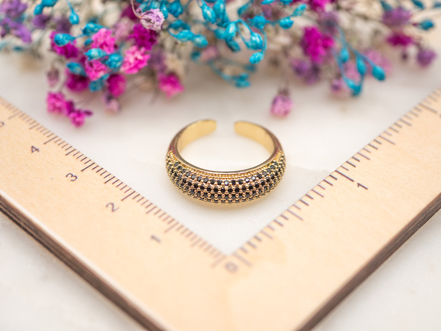 Bague ajustable Sable Nocturne