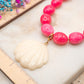 Collier Coquille Fuchsia