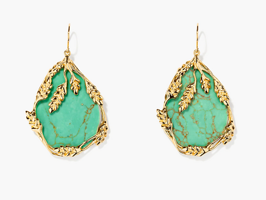 Boucles d'oreilles Françoise turquoise