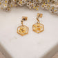 BOUCLES D'OREILLES FLORA JAUNE