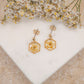 BOUCLES D'OREILLES FLORA JAUNE