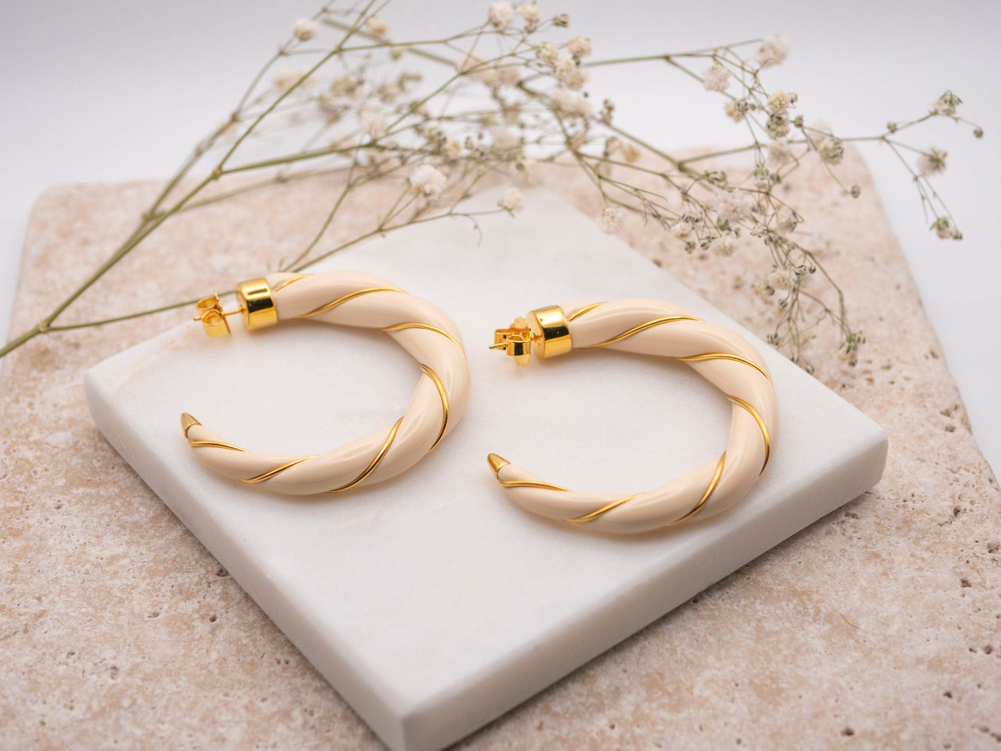 BOUCLES D'OREILLES DIANA IVOIRE