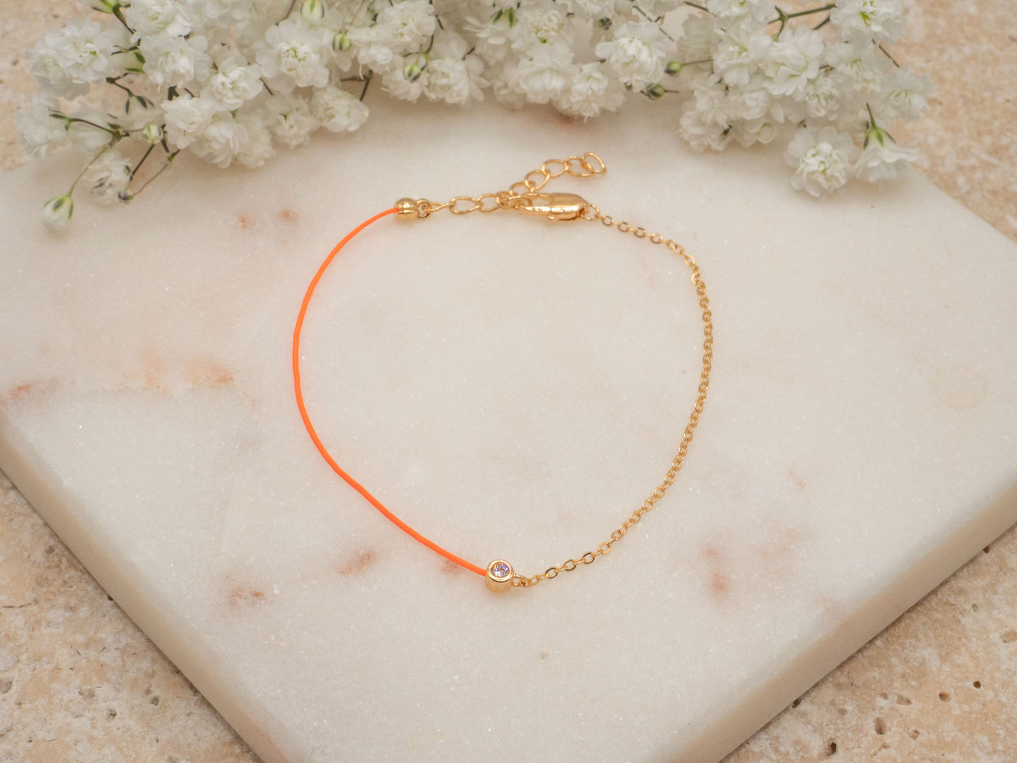 Bracelet Agathe orange