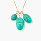 PENDENTIF SCARABÉE TURQUOISE MOYEN MODÈLE