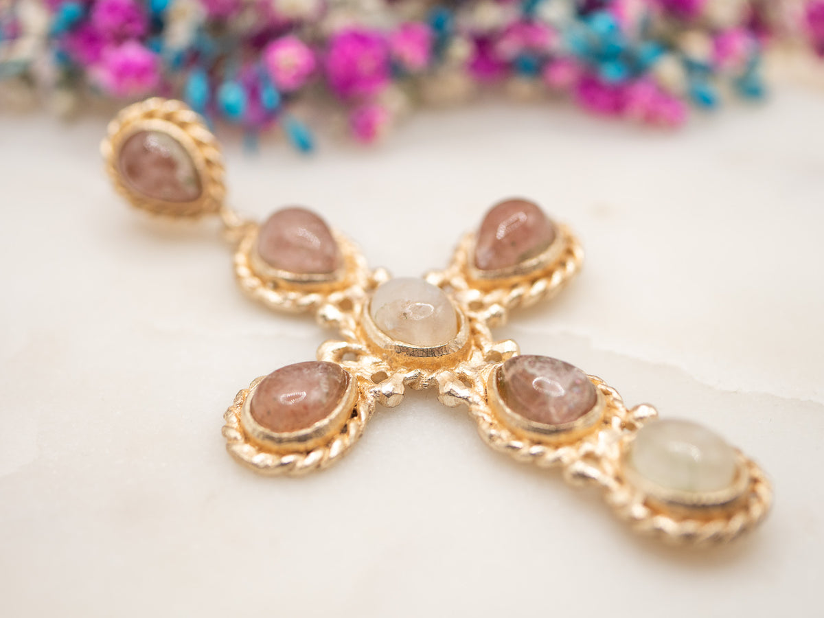 Boucles d'oreilles Croix Seloria
