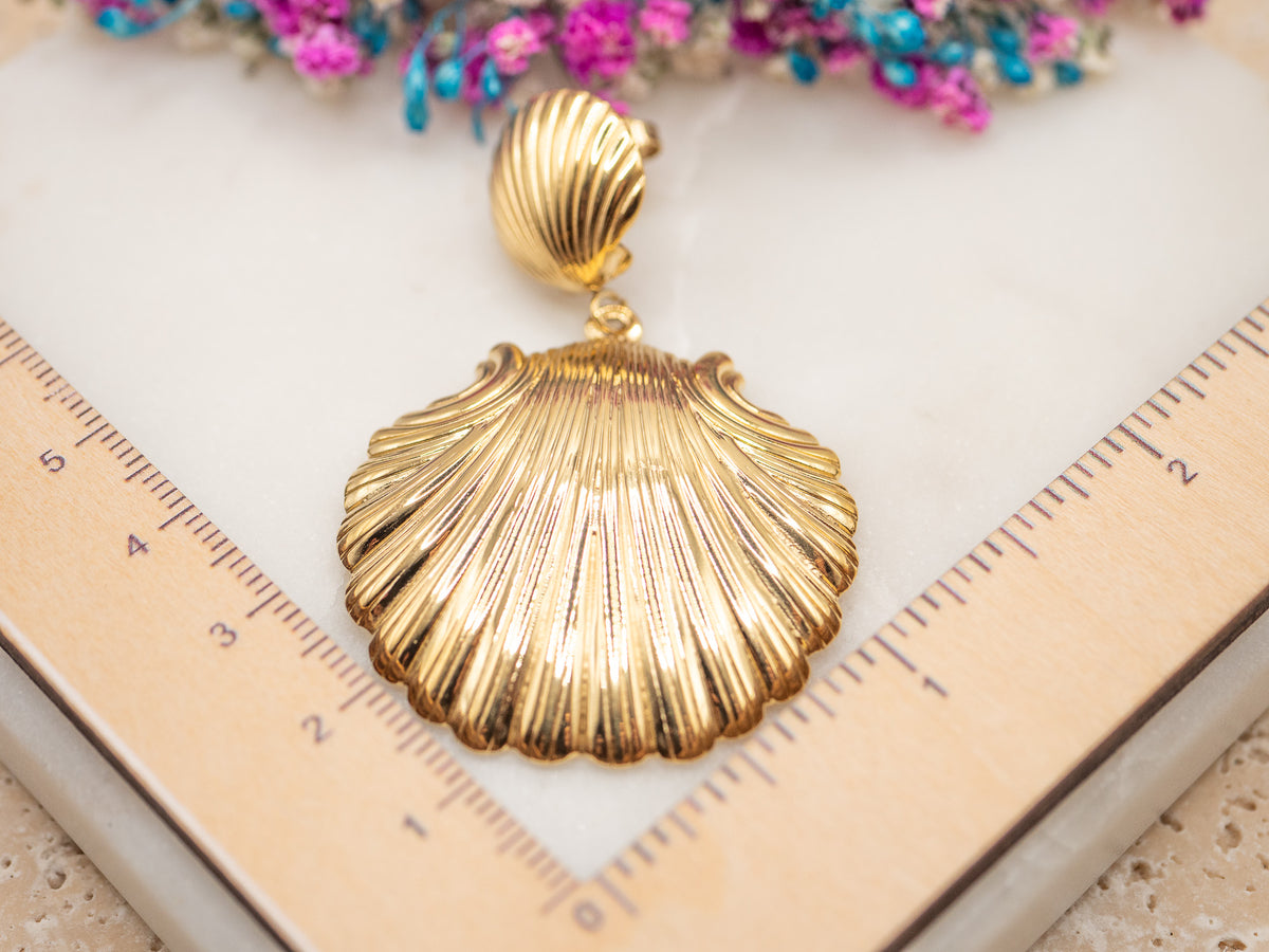 Boucles d'oreilles Coquille Soreïa