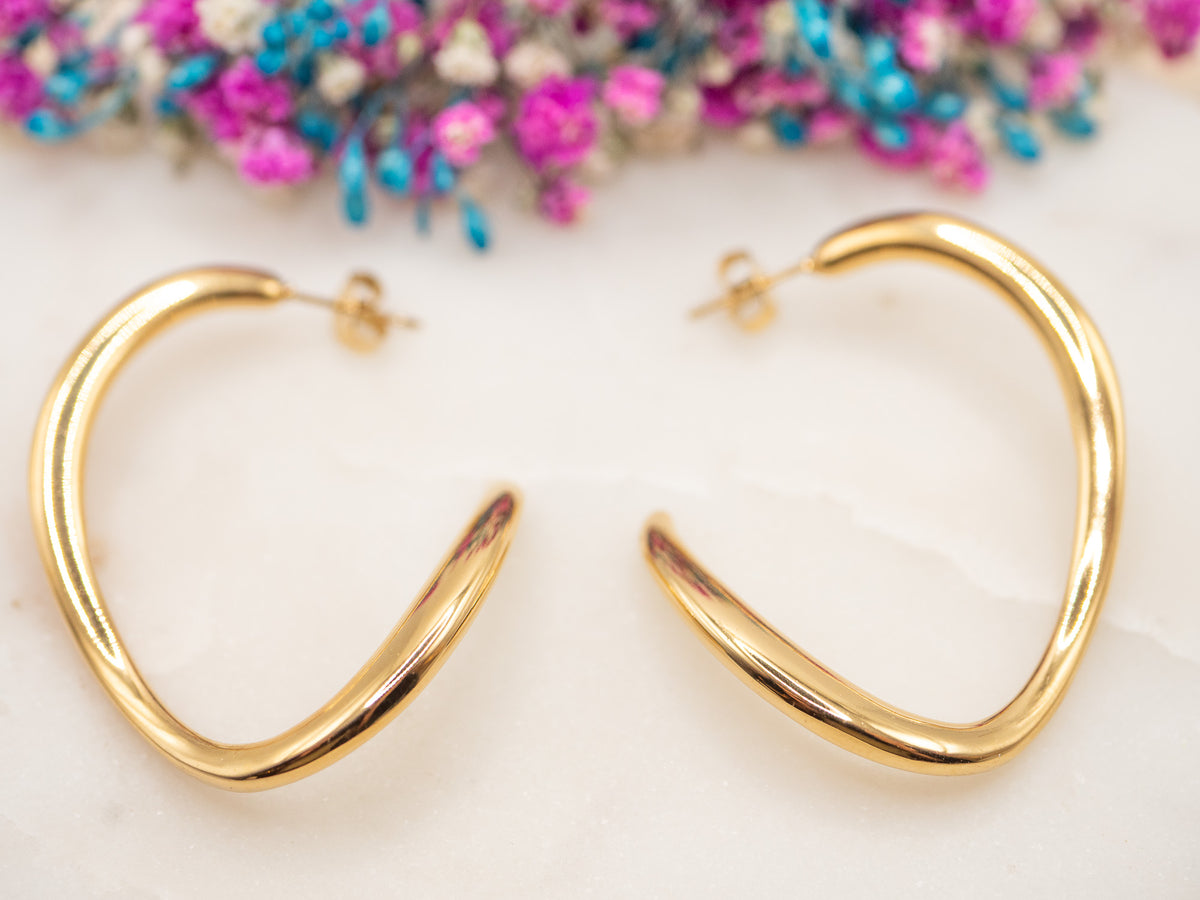 Boucles d'oreilles Courbe Orelia