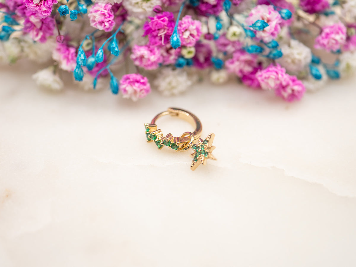 Boucle d'oreille unique Éclat Sylva