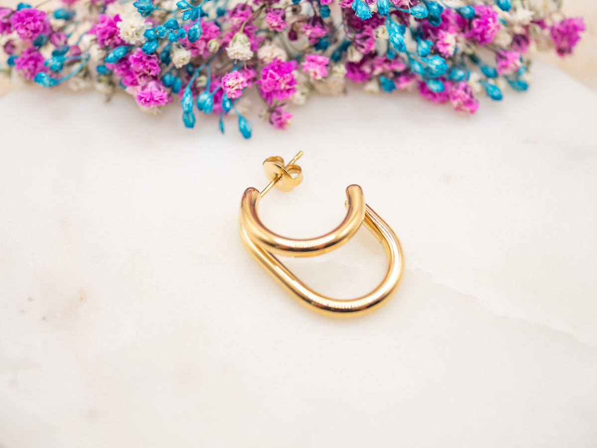 Boucles d'oreilles Courbe Luniva