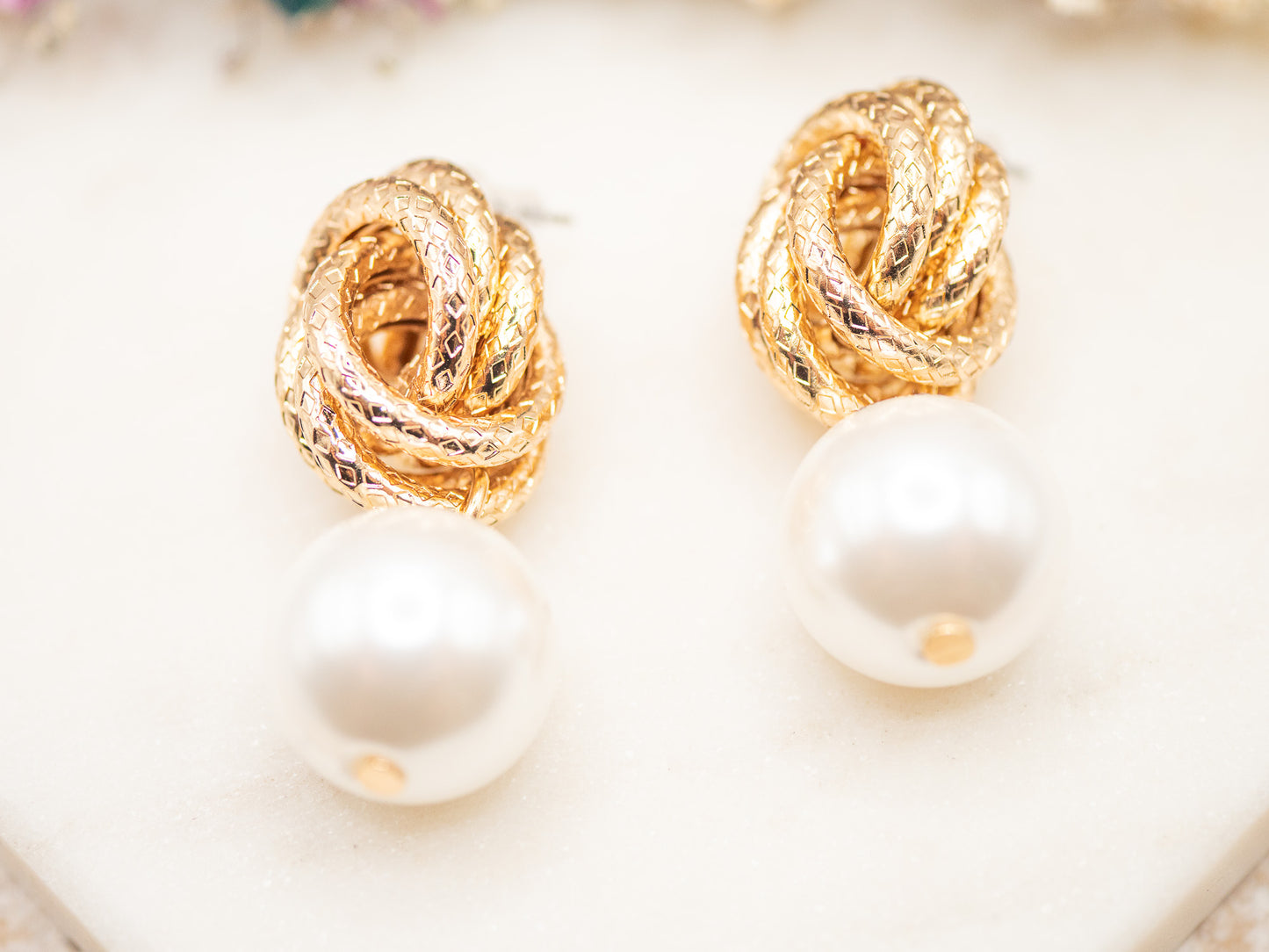 Boucles d'Oreilles Nacre