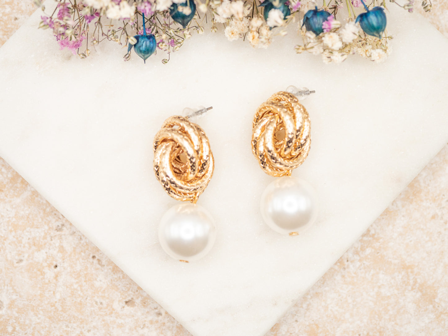 Boucles d'Oreilles Nacre