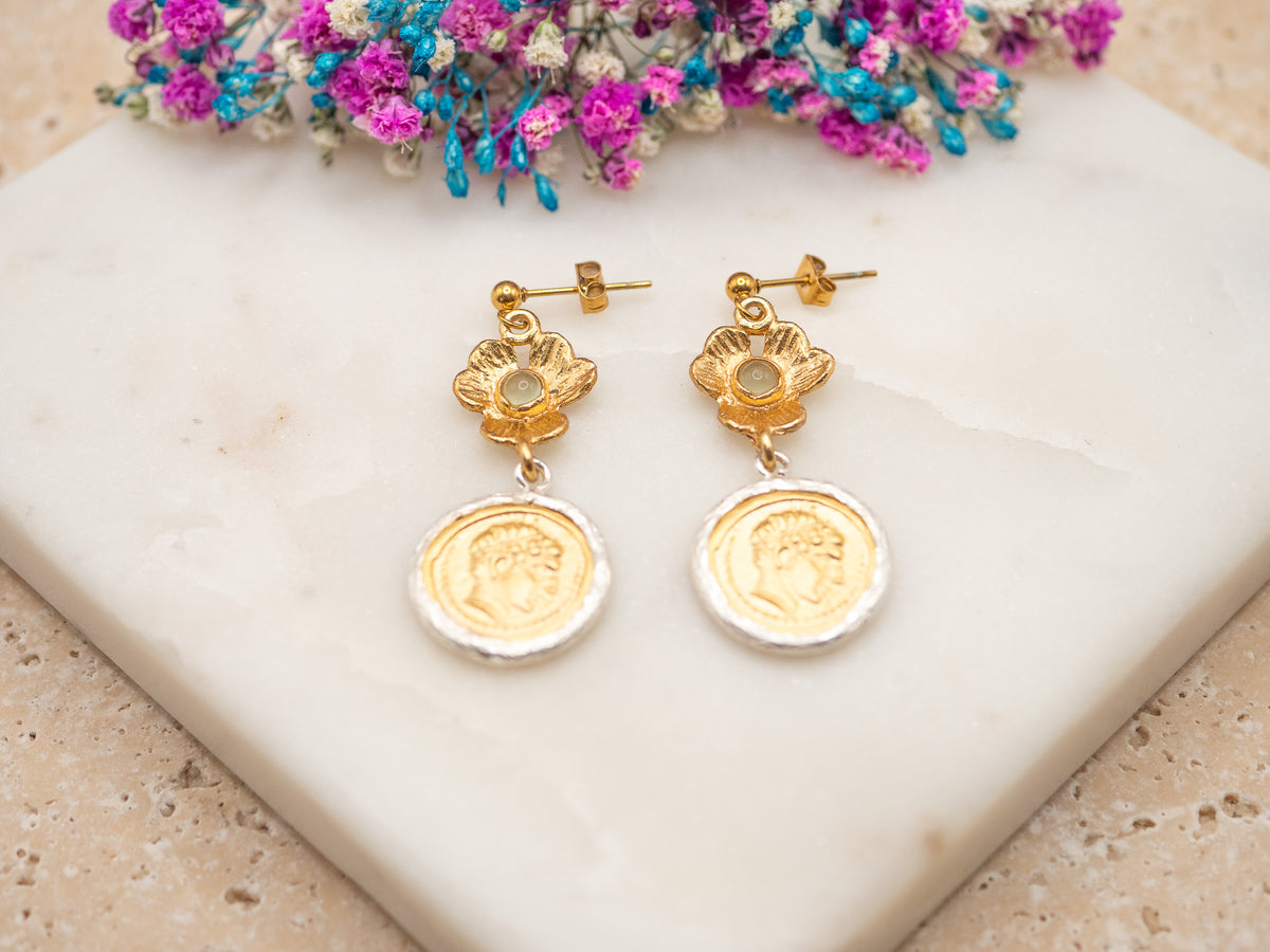 Boucles d'oreilles Médaille Sorevia