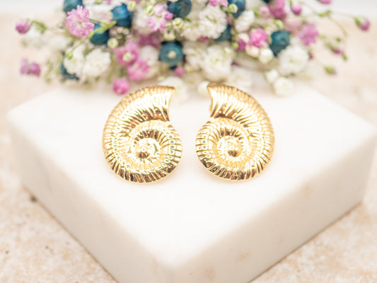 Boucles d'oreilles Nautilus