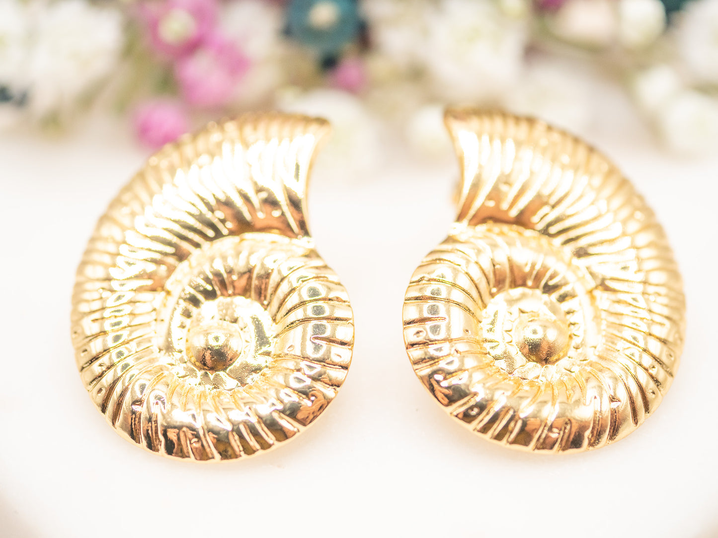 Boucles d'oreilles Nautilus