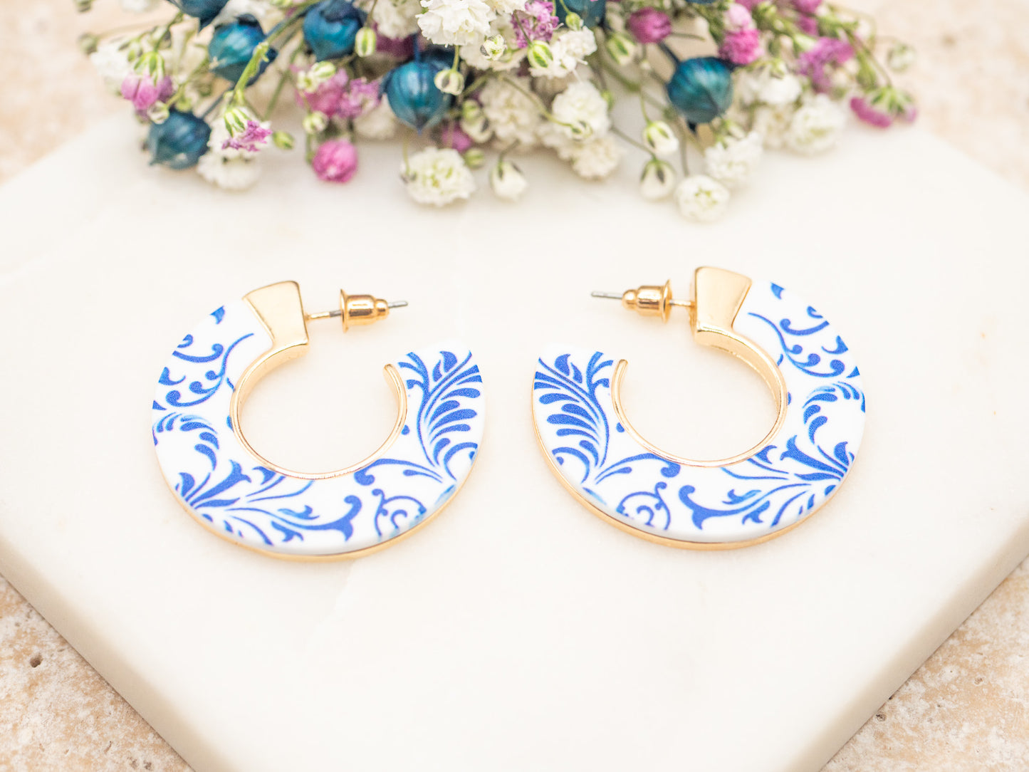 Boucles d'oreilles Azulejo