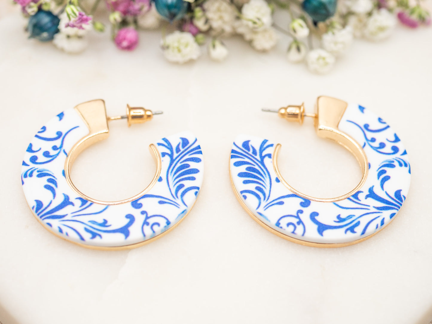 Boucles d'oreilles Azulejo