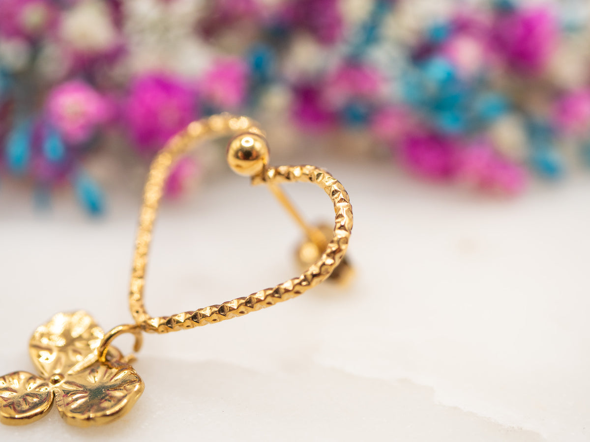 Boucles d'oreilles Cœur Elaria