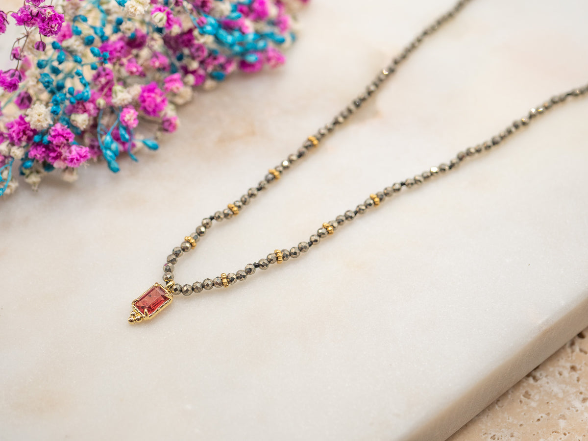 Collier Reflet Rubis