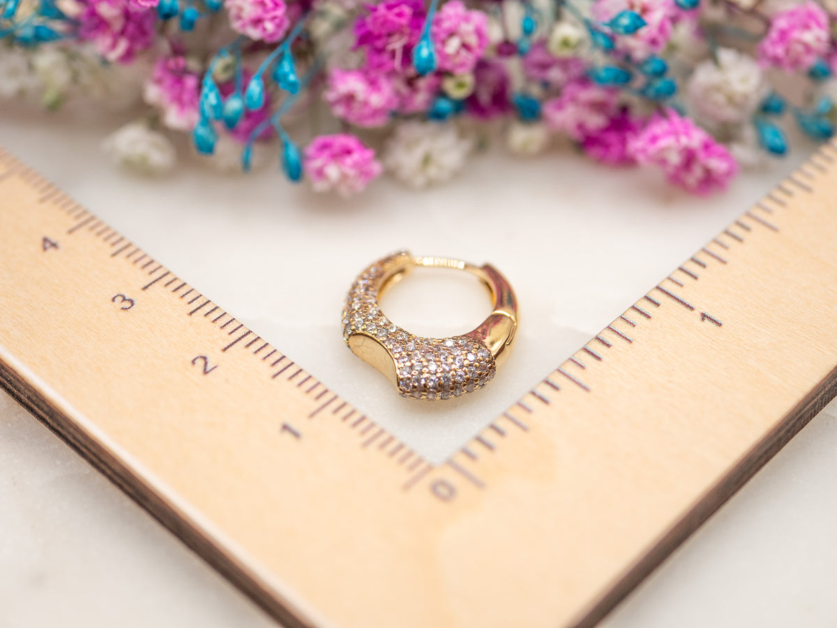 Boucle d'oreille unique Éclat Silvara