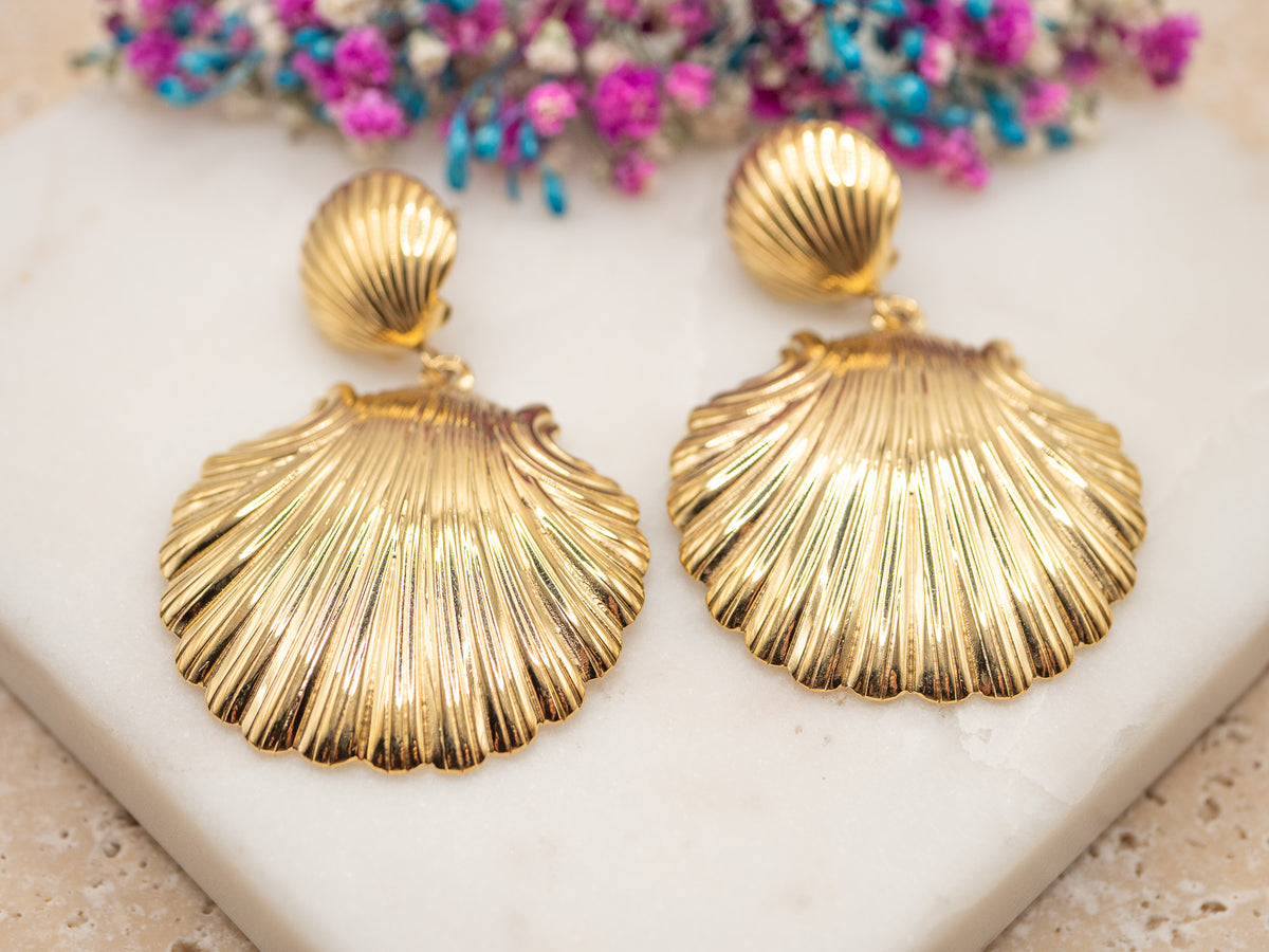 Boucles d'oreilles Coquille Soreïa
