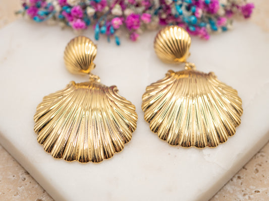 Boucles d'oreilles Coquille Soreïa