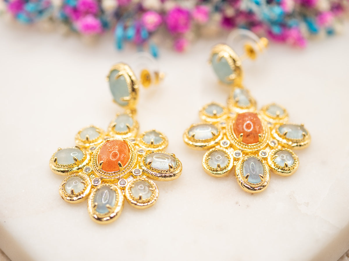 Boucles d'oreilles Fleur Maëlya
