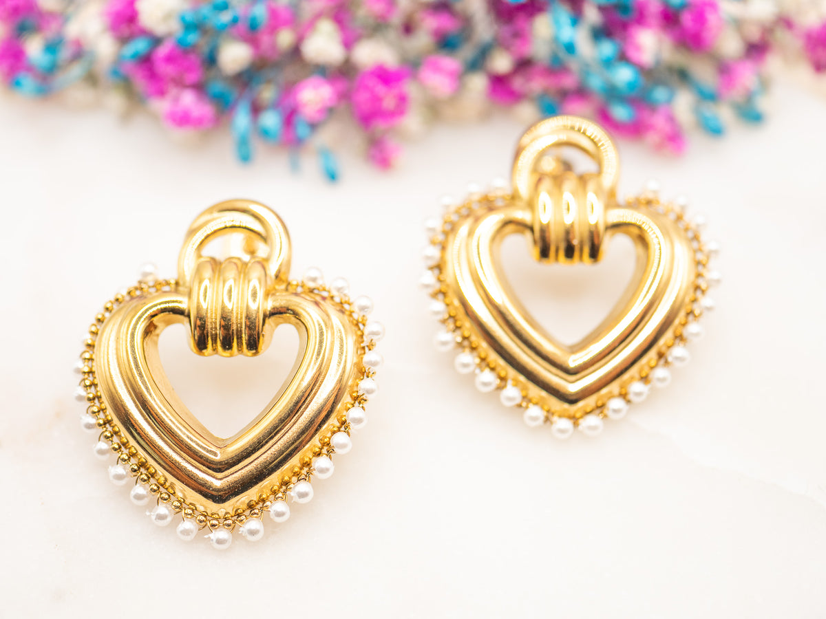 Boucles d'oreilles Cœur Calina