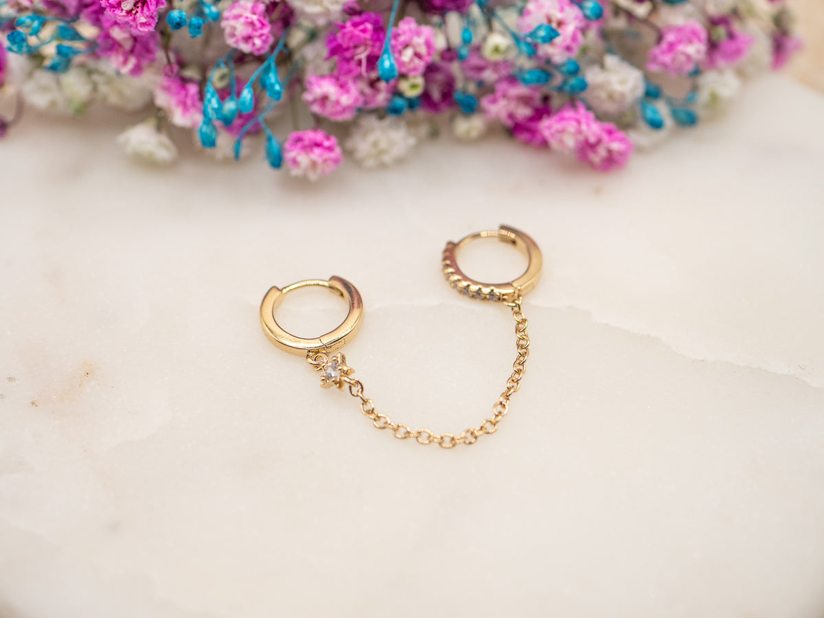 Boucle d'oreille unique Lien Nuvéa