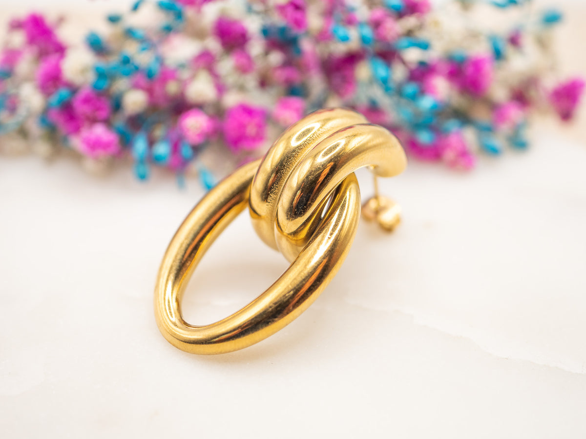 Boucles d'oreilles Nœud Alzéa