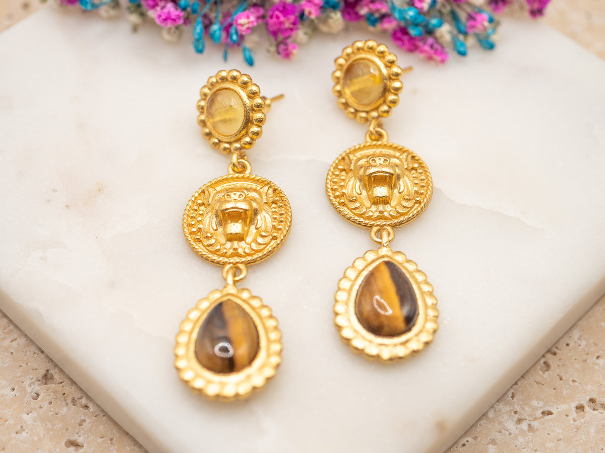 Boucles d'oreilles Héritage Saphira