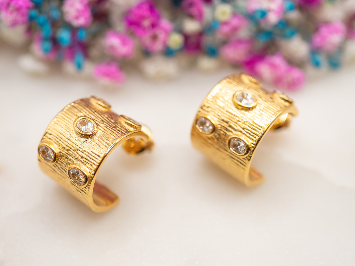 Boucles d'oreilles Lune Sereva