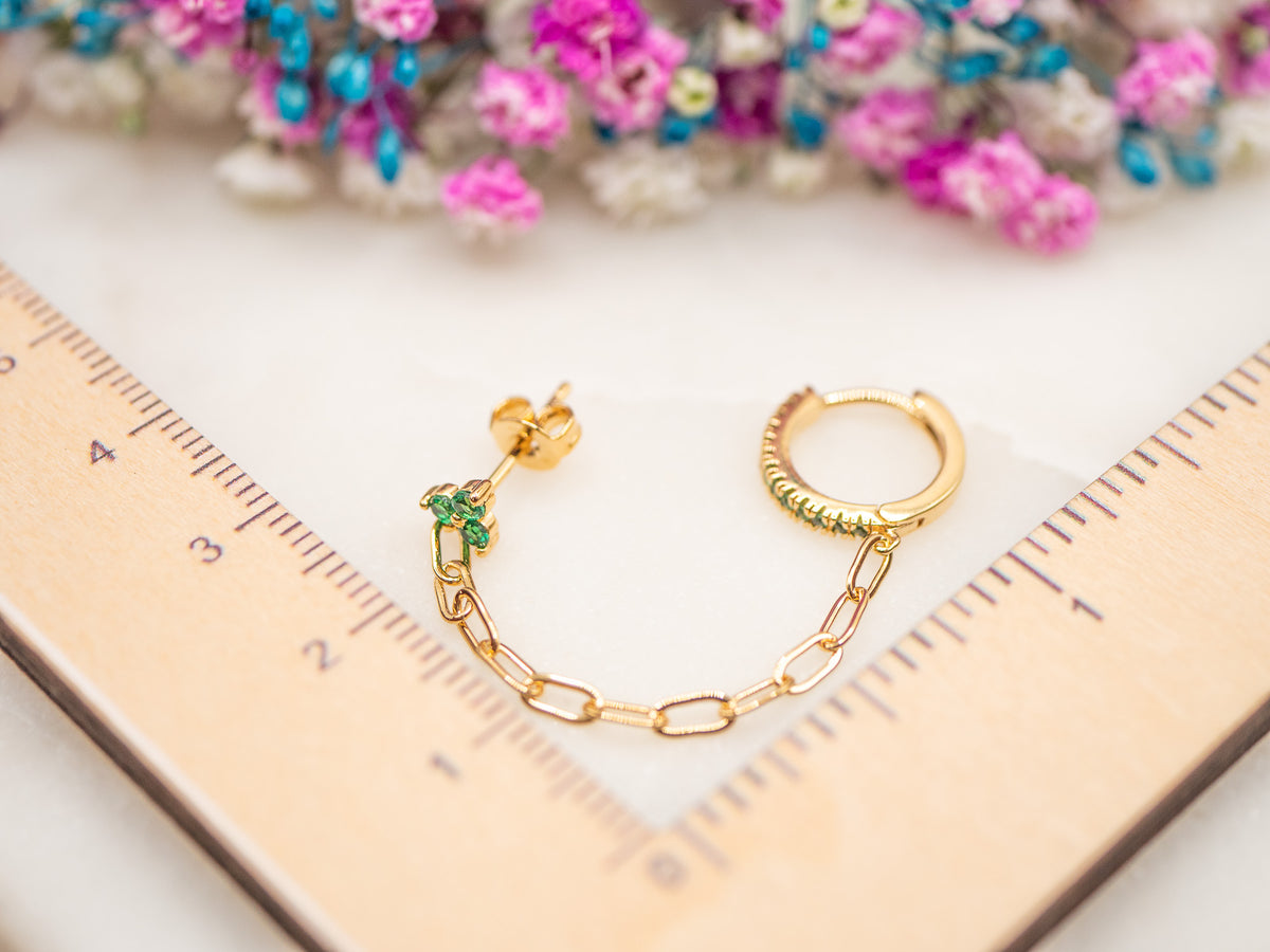 Boucle d'oreille unique Éclat Silvya