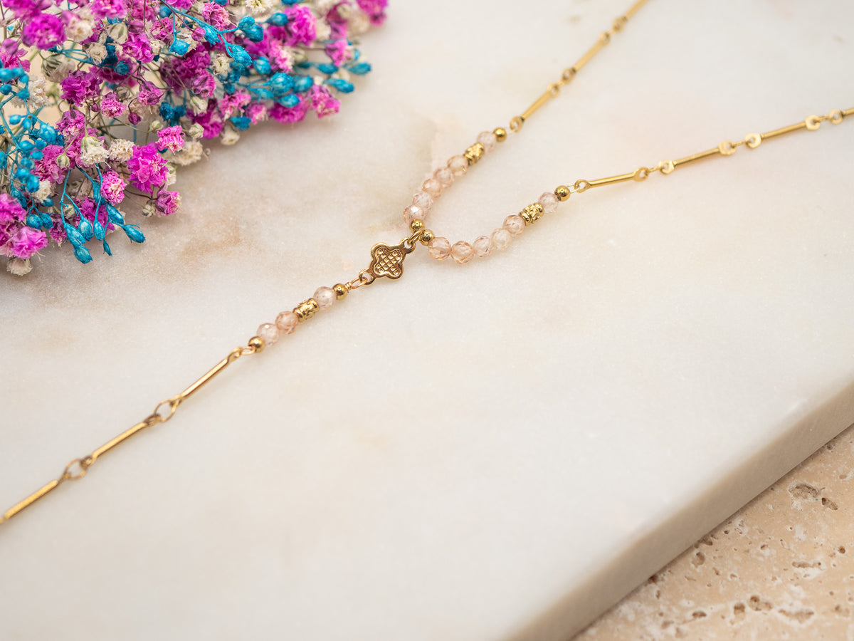 Collier Éclat Rosé Elviana